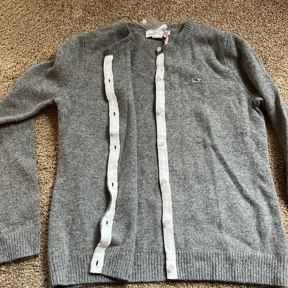 NWT Vineyard vines wool cardigan sweater size S - Picture 3 of 8